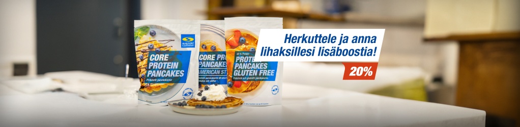 Proteiinipannukakut 20 %
